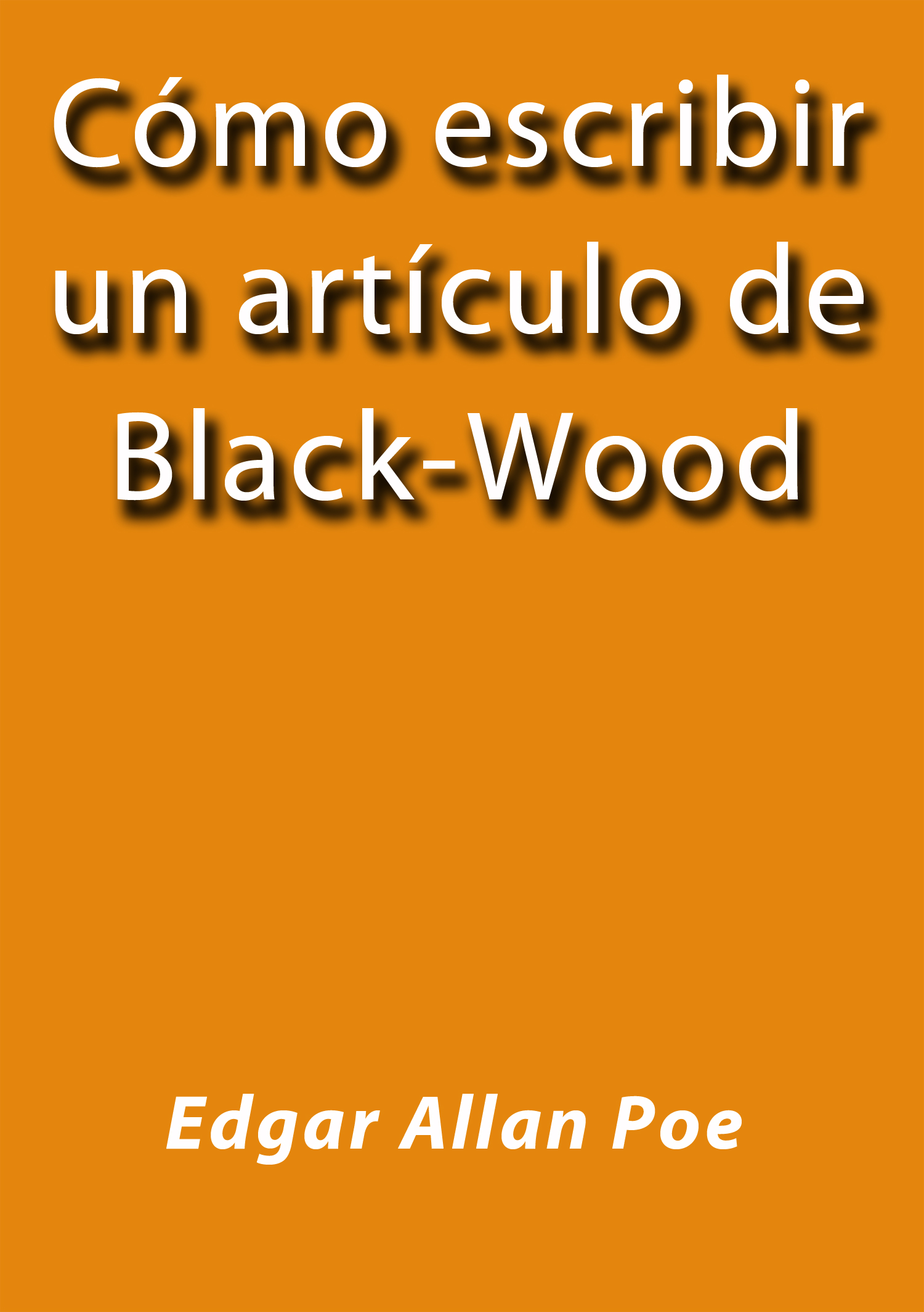 Como escribir un articulo de Blackwood